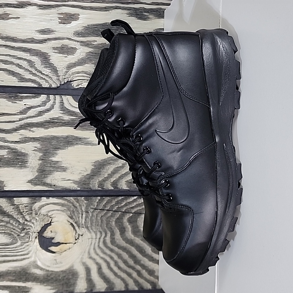 New Nike Manoa ACG Mens Size 13 Black Leather All Weather Boots 454350-003